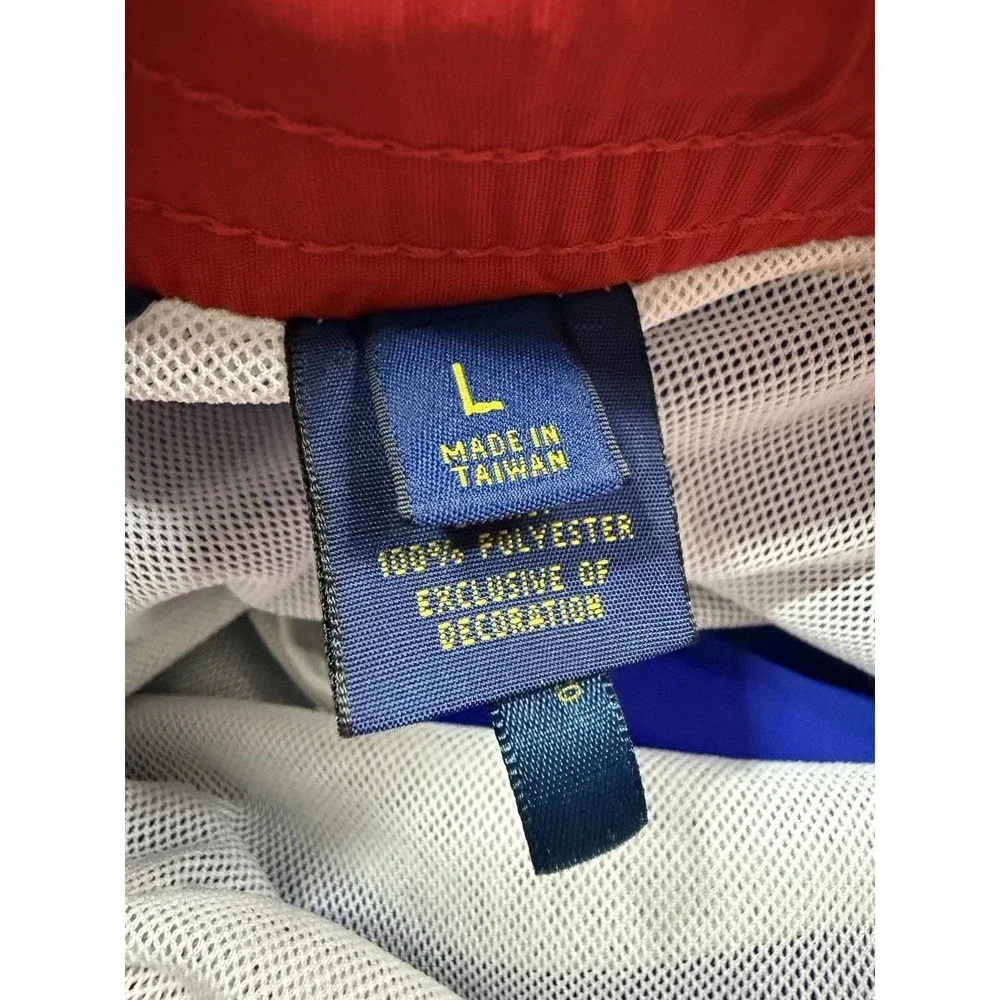 Polo Ralph Lauren Swim Trunks Size Large BlueRed Pony Logo Drawstring Mesh Lined